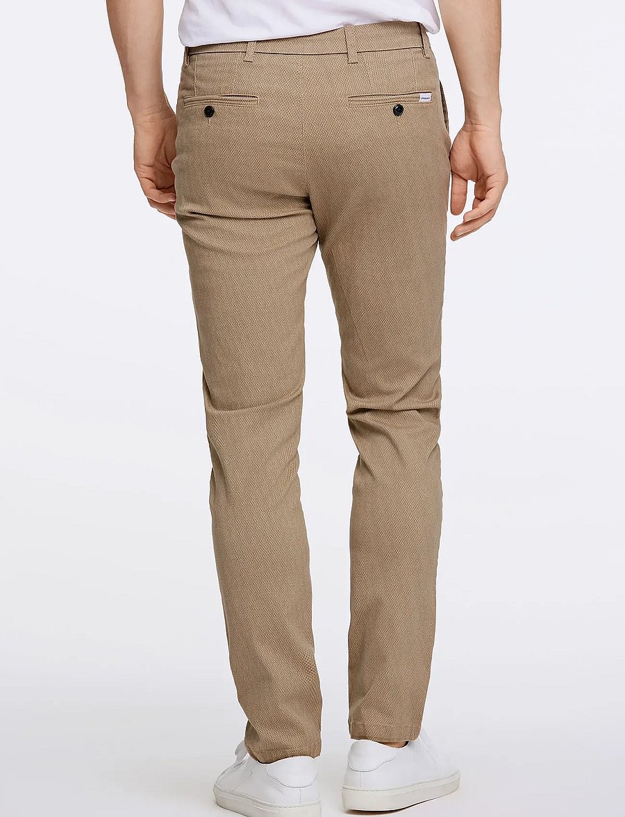 Lindbergh - AOP superflex chino pants - chino püksid - sand - 3