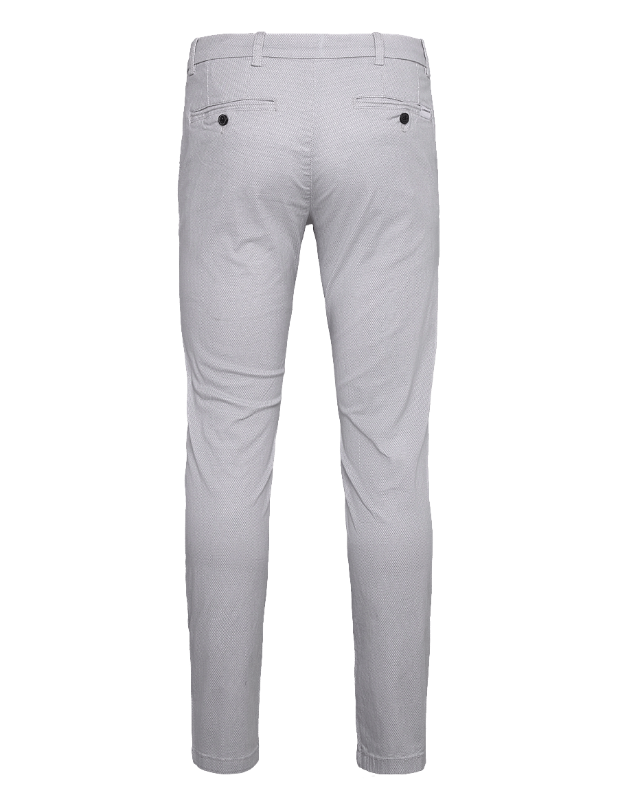 Lindbergh - AOP superflex chino pants - chinos - white - 1