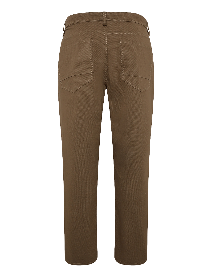 Lindbergh - AOP 5-pocket pants - casual trousers - deep brown - 2
