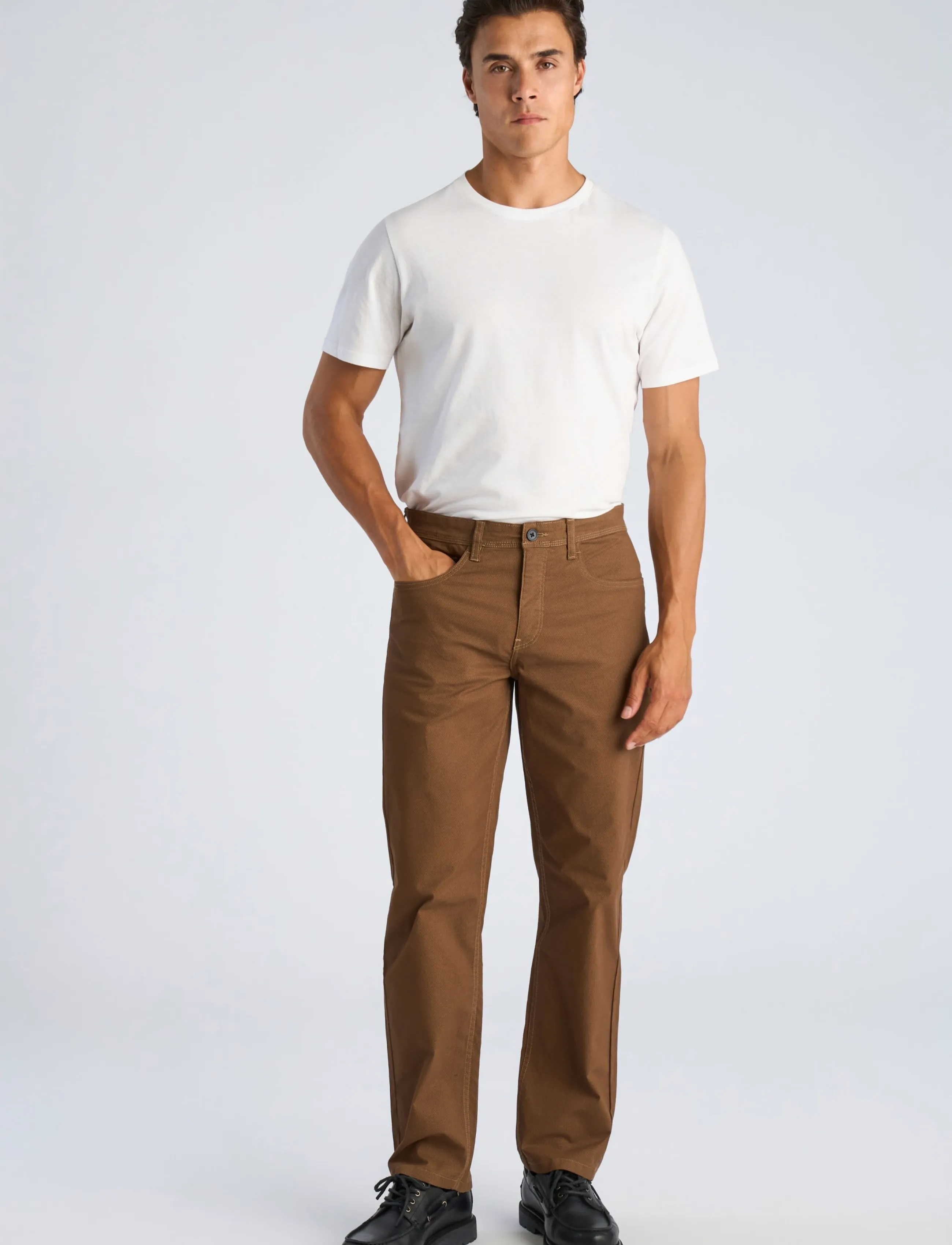 Lindbergh AOP 5-pocket pants - Kleidung - DEEP BROWN / brown