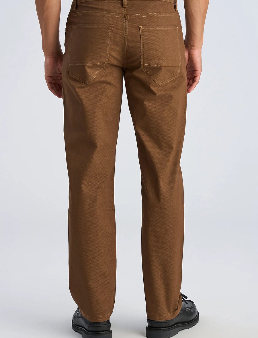 Lindbergh - AOP 5-pocket pants - casual trousers - deep brown - 4