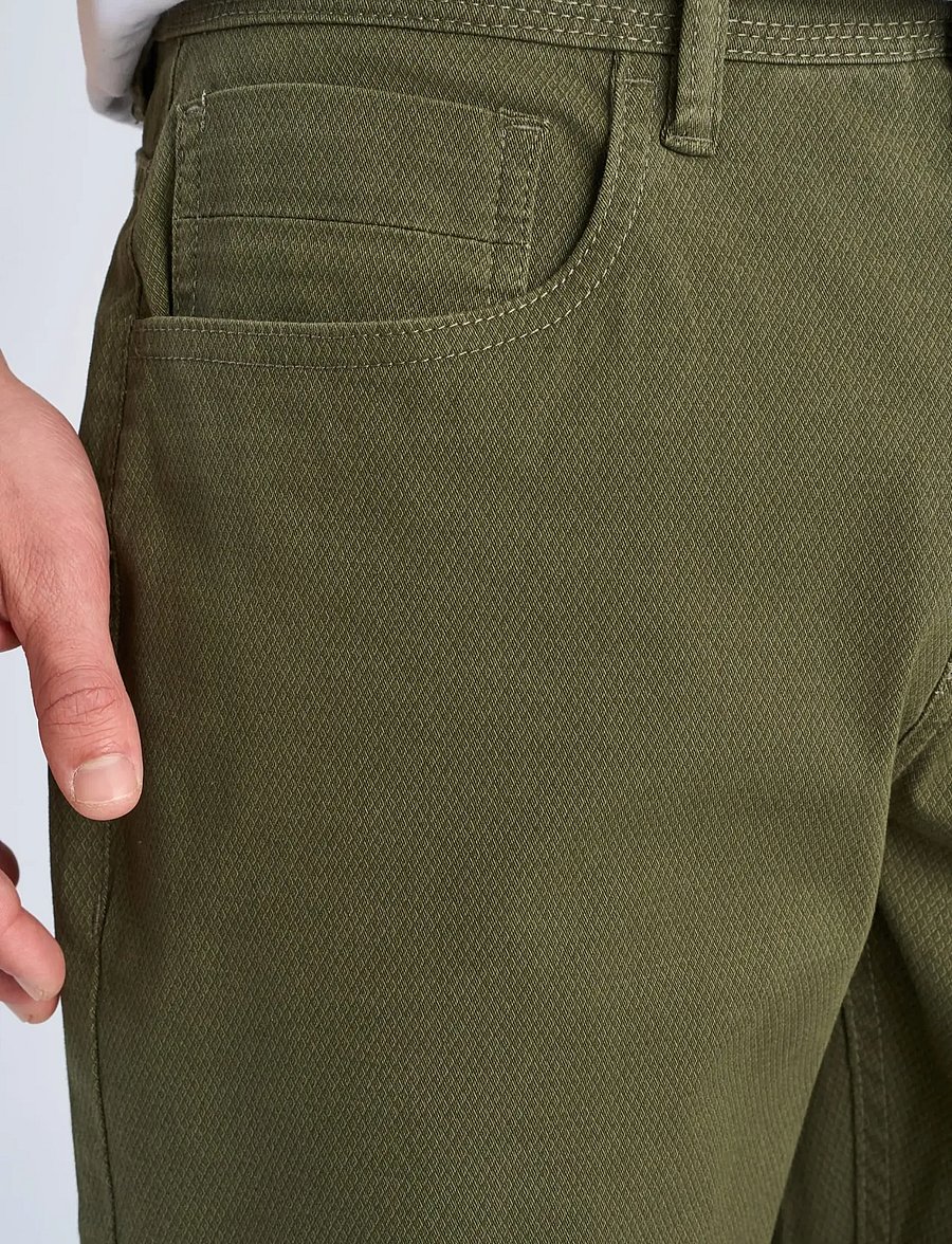 Lindbergh - AOP 5-pocket pants - casual byxor - dk army - 3