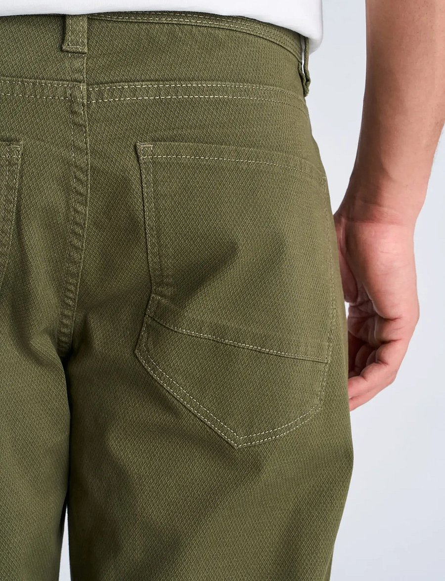 Lindbergh - AOP 5-pocket pants - casual byxor - dk army - 5