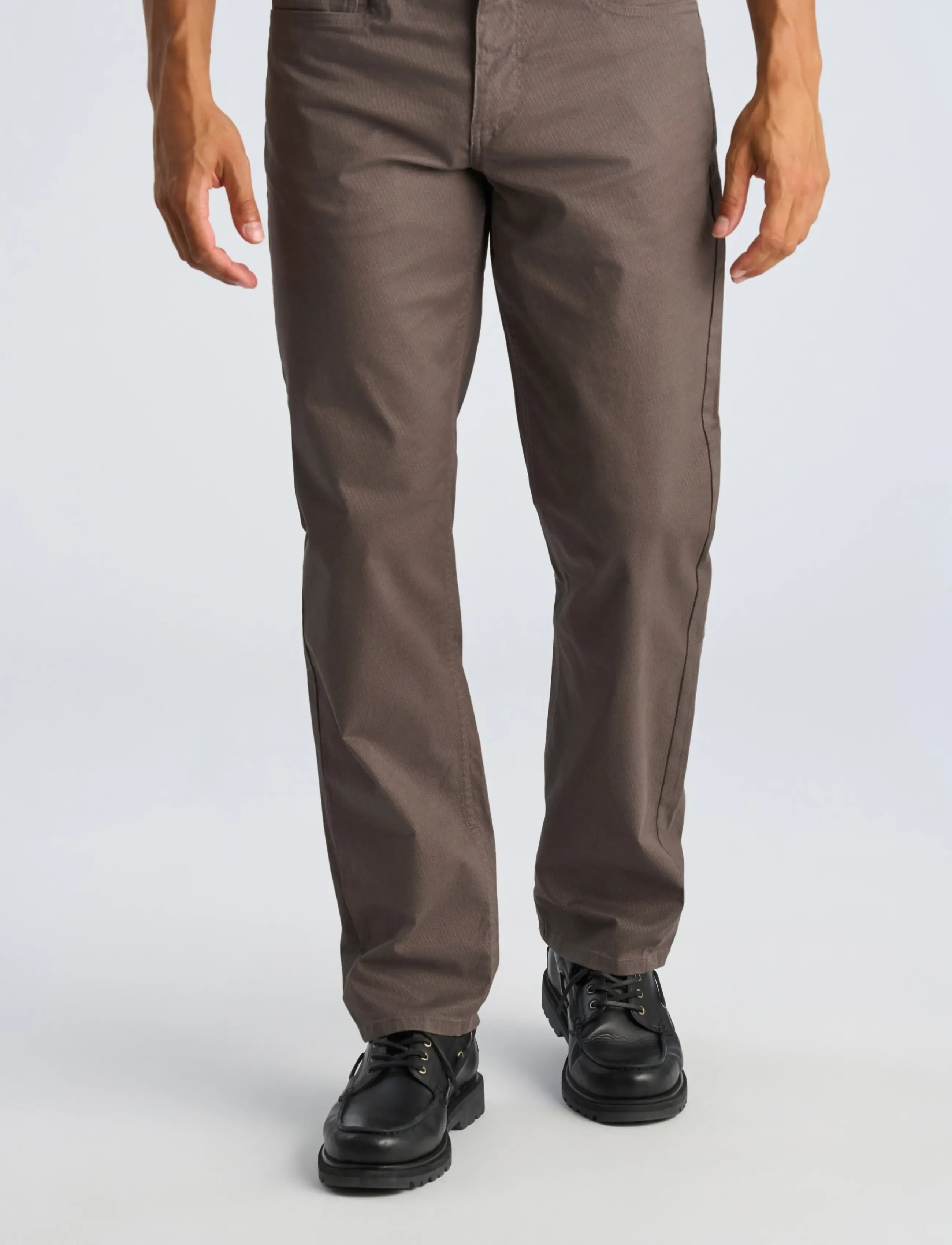 Lindbergh - AOP 5-pocket pants - casual bukser - dk deep grey - 3