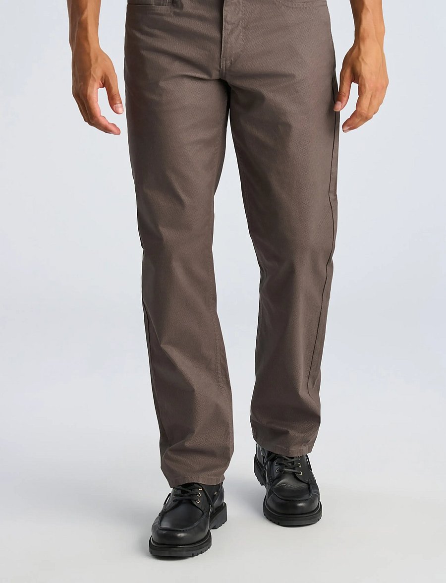 Lindbergh - AOP 5-pocket pants - casual byxor - dk deep grey - 3