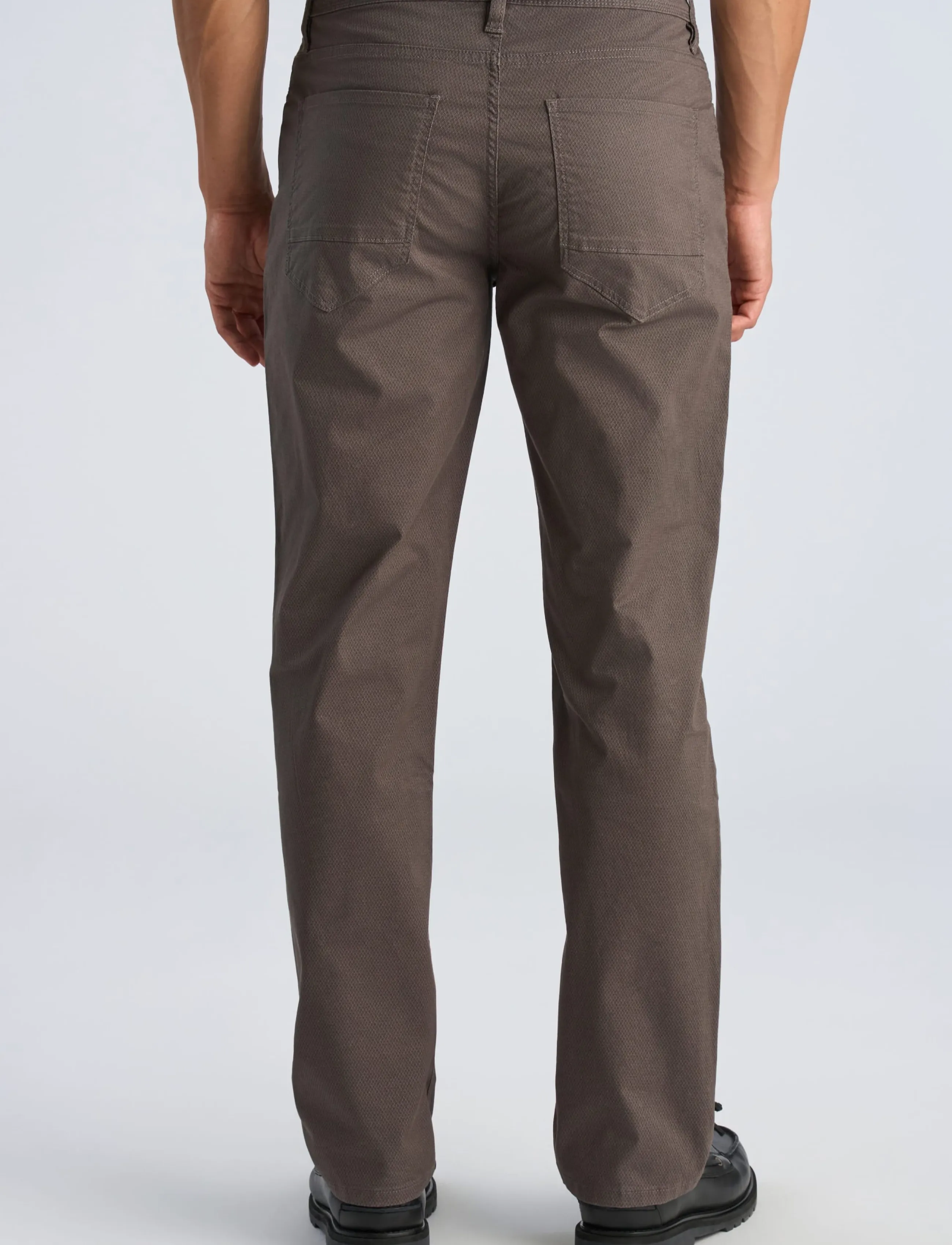 Lindbergh - AOP 5-pocket pants - casual bukser - dk deep grey - 4