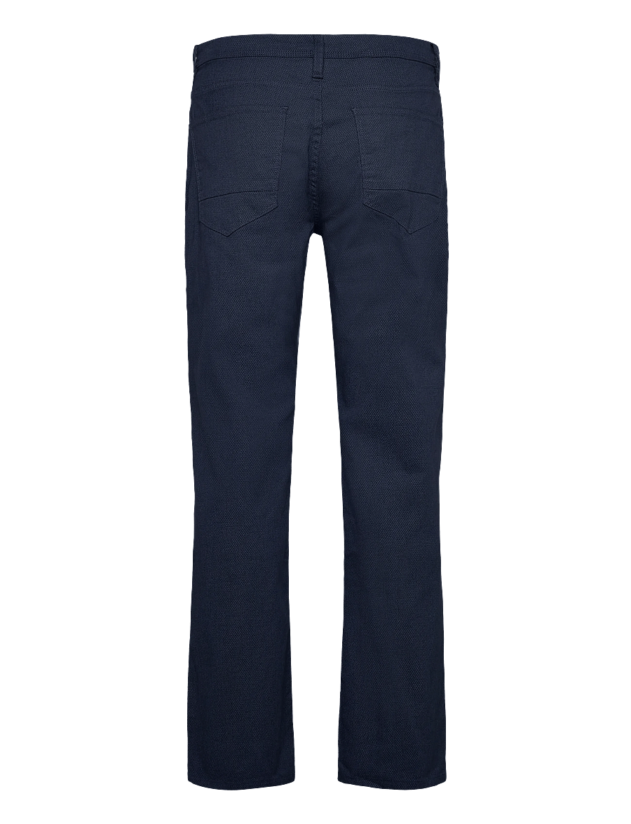 Lindbergh - AOP 5-pocket pants - vabaajapüksid - navy - 2