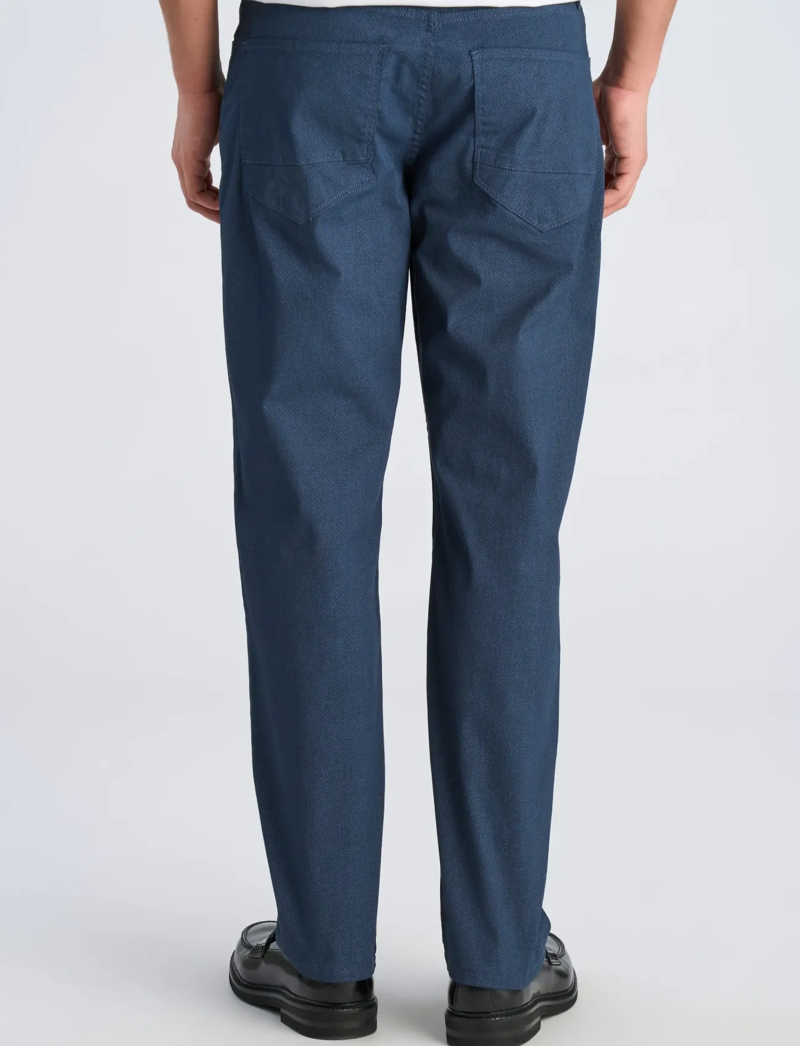 Lindbergh - AOP 5-pocket pants - casual trousers - navy - 4
