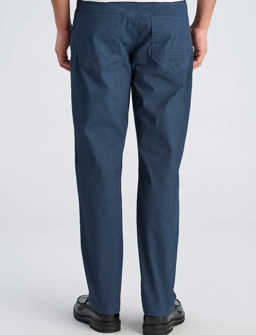Lindbergh - AOP 5-pocket pants - vabaajapüksid - navy - 4