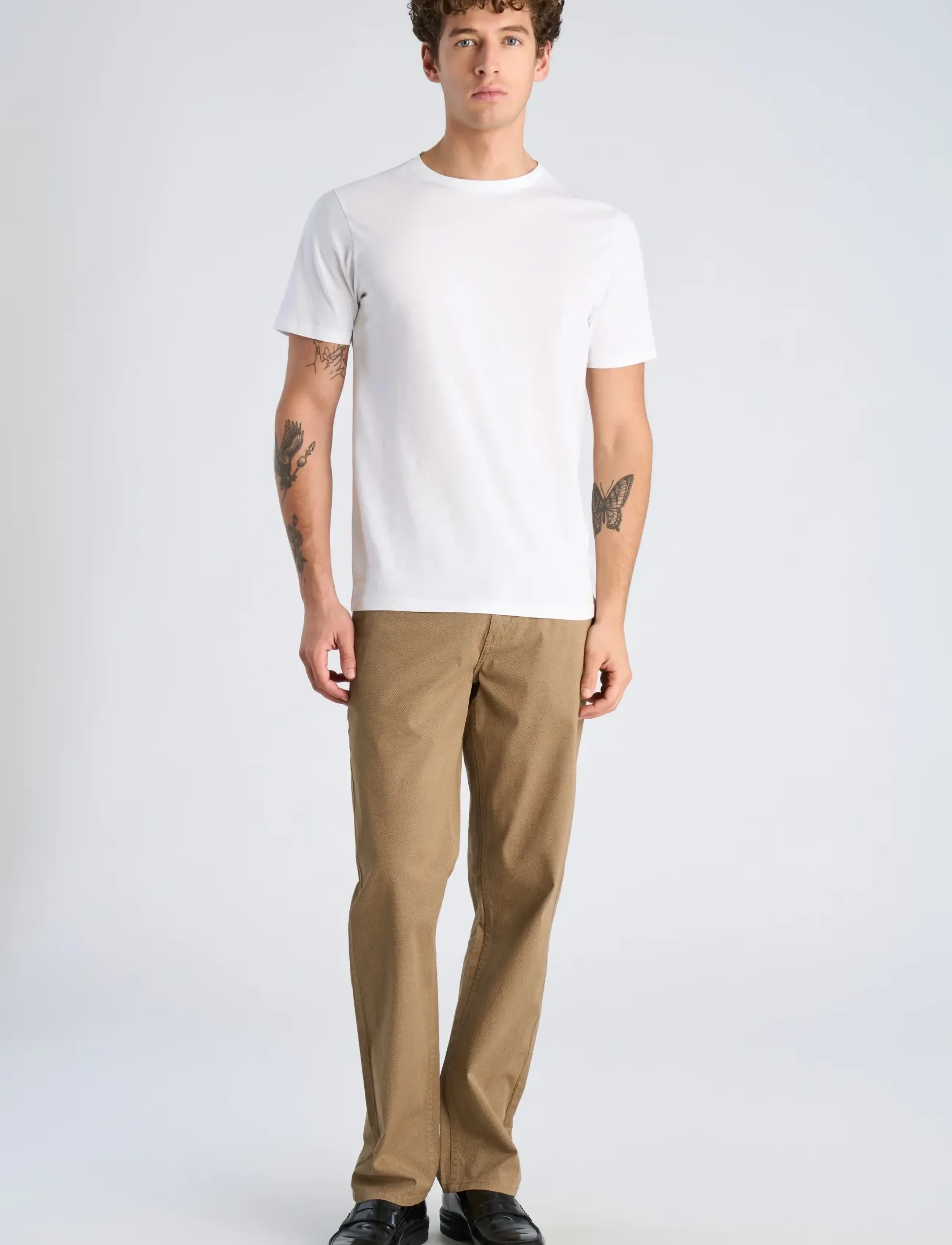 Lindbergh AOP 5-pocket pants - Nyheder - SAND / brown