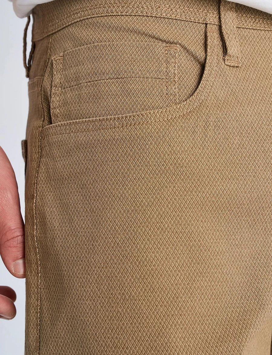 Lindbergh - AOP 5-pocket pants - casual byxor - sand - 5