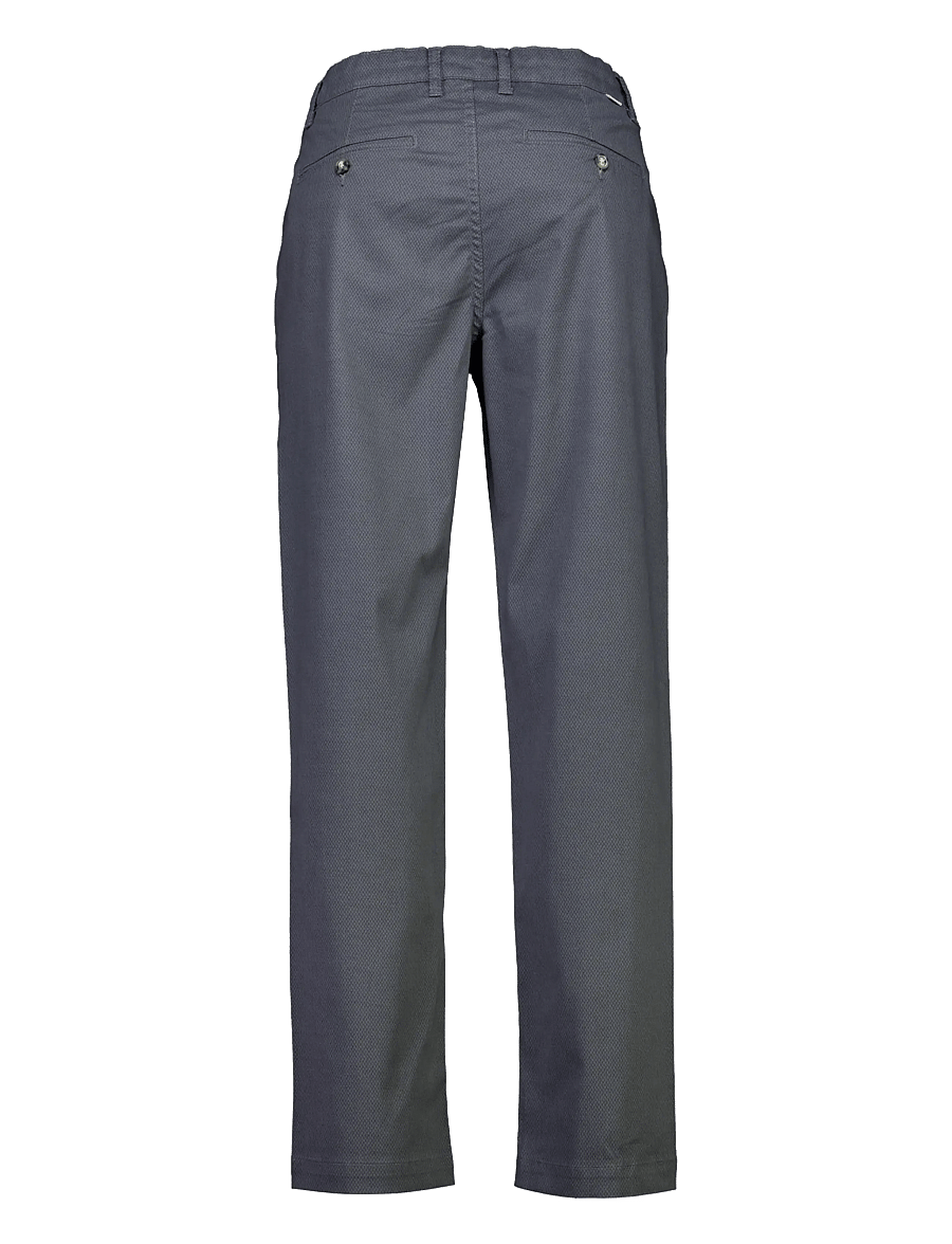 Lindbergh - AOP superflex chino pants - freizeithosen - blue grey - 2