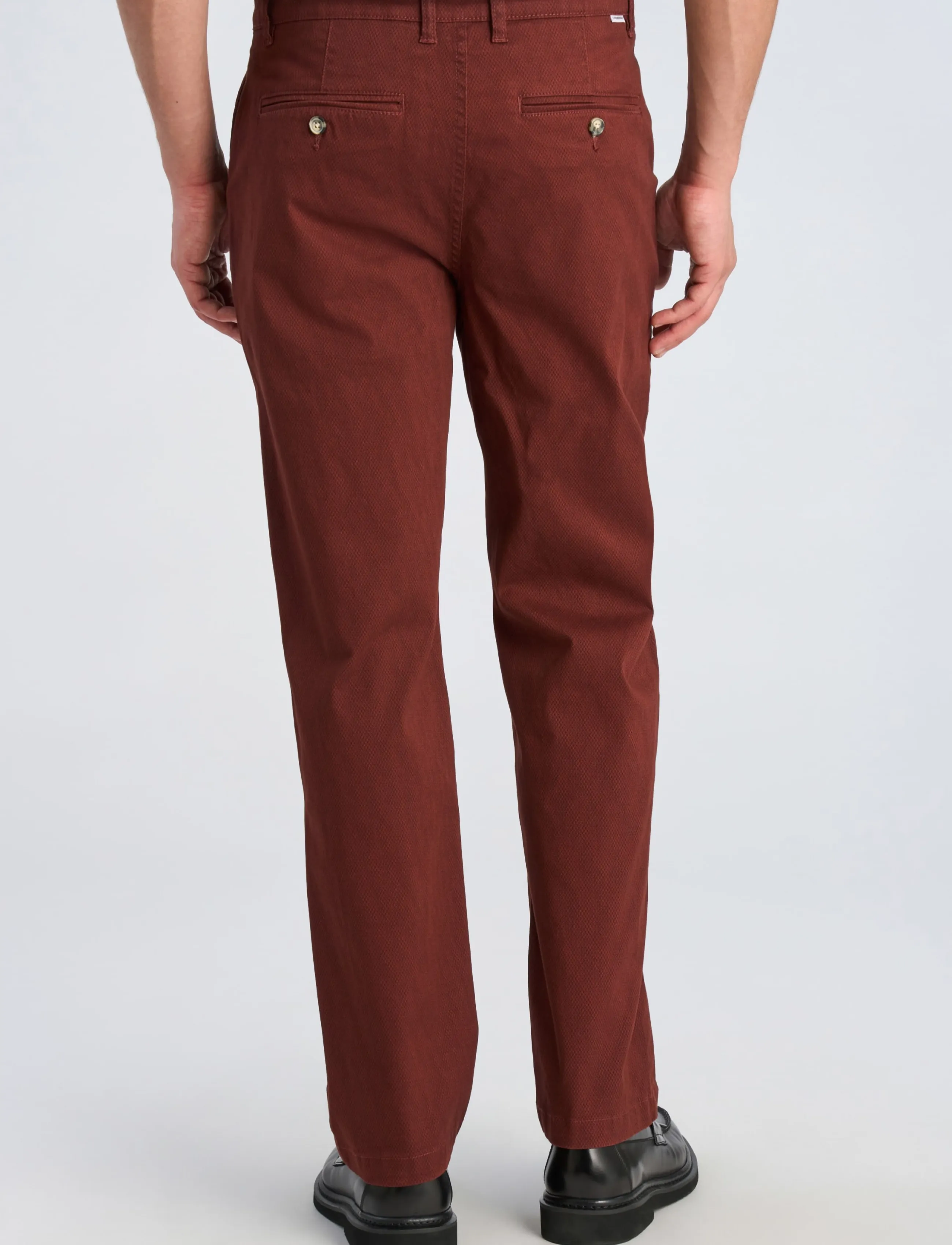 Lindbergh - AOP superflex chino pants - vabaajapüksid - burgundy - 4