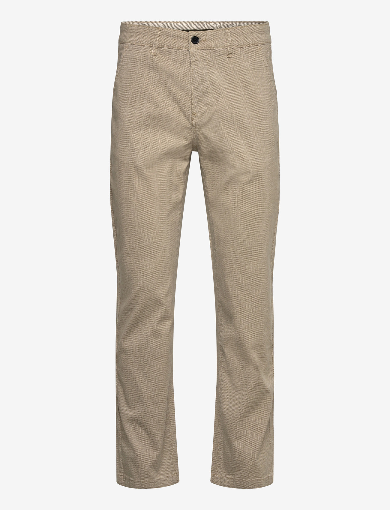 Lindbergh - AOP superflex chino pants - casual trousers - cream white - 0