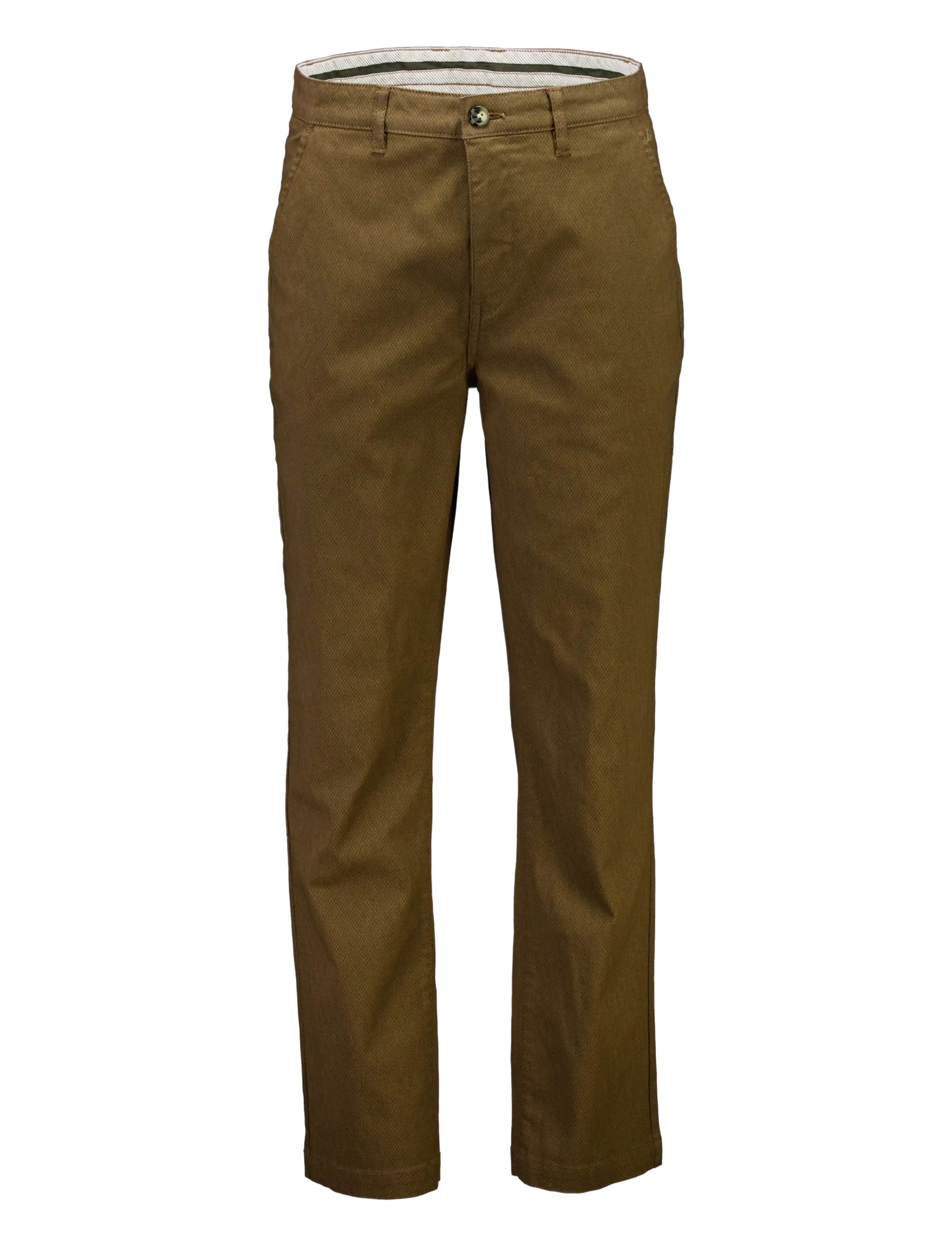 Lindbergh - AOP superflex chino pants - freizeithosen - deep brown - 1