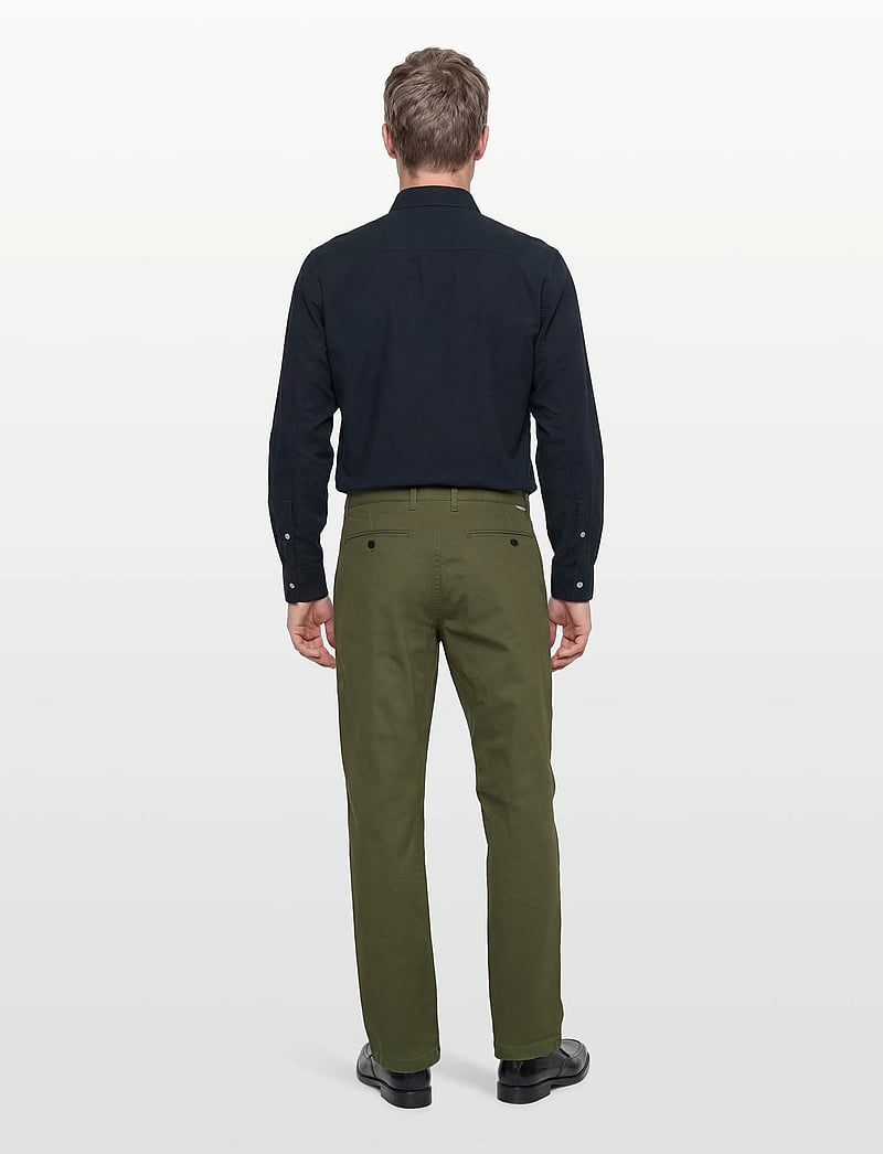 Lindbergh - AOP superflex chino pants - casual - dk army - 4