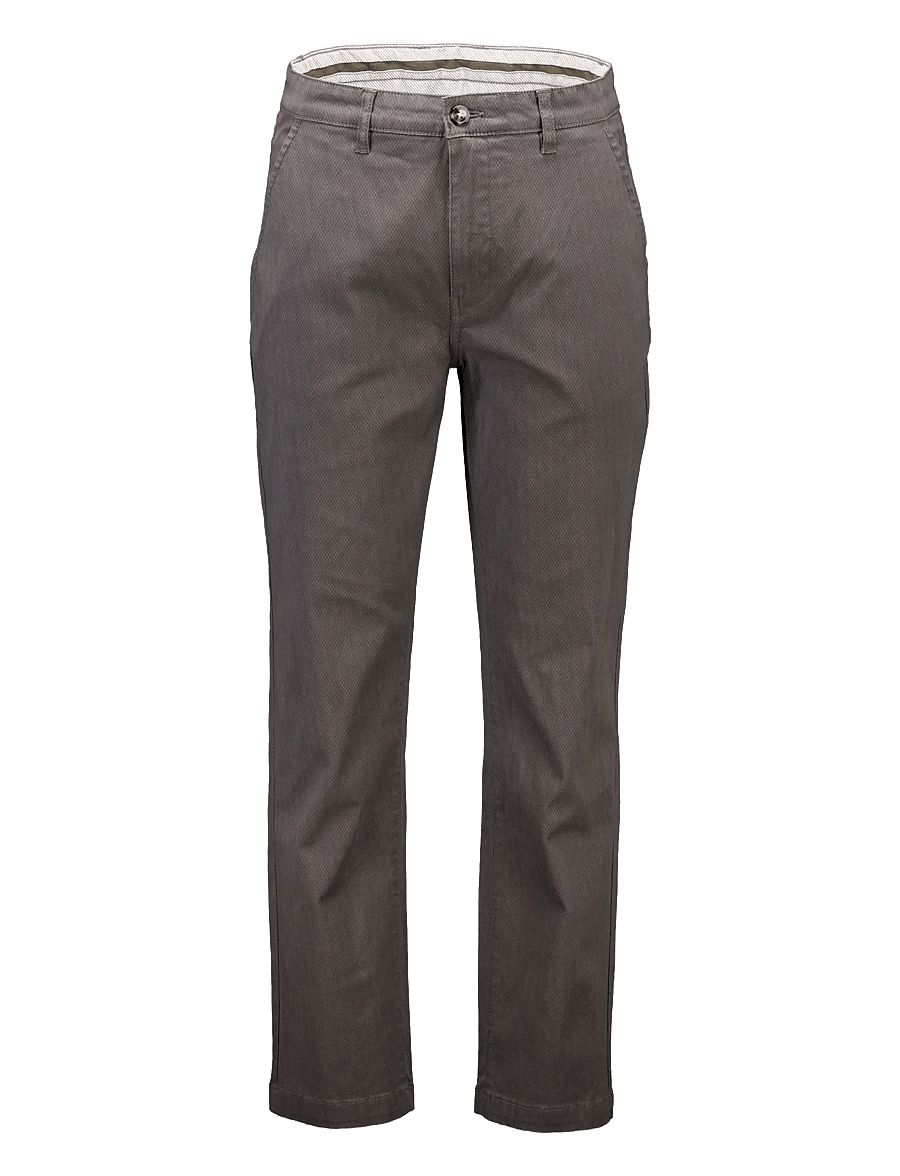 Lindbergh - AOP superflex chino pants - freizeithosen - dk deep grey - 1