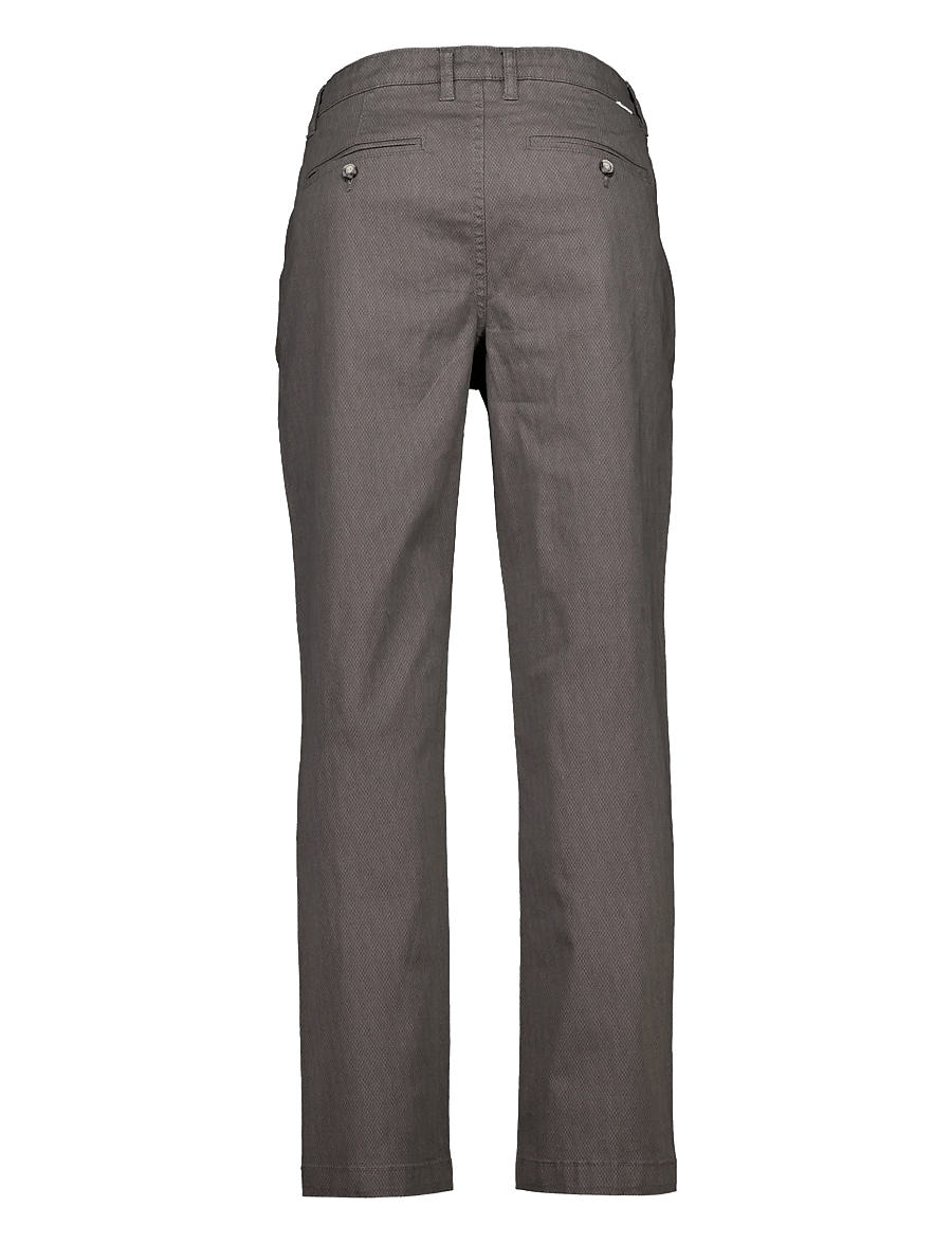 Lindbergh - AOP superflex chino pants - freizeithosen - dk deep grey - 2