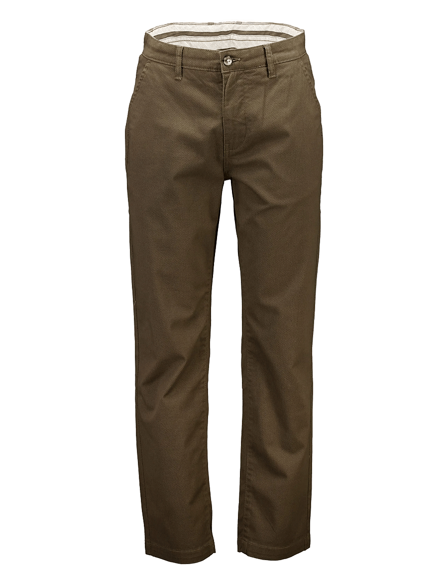 Lindbergh - AOP superflex chino pants - freizeithosen - dk olive - 1