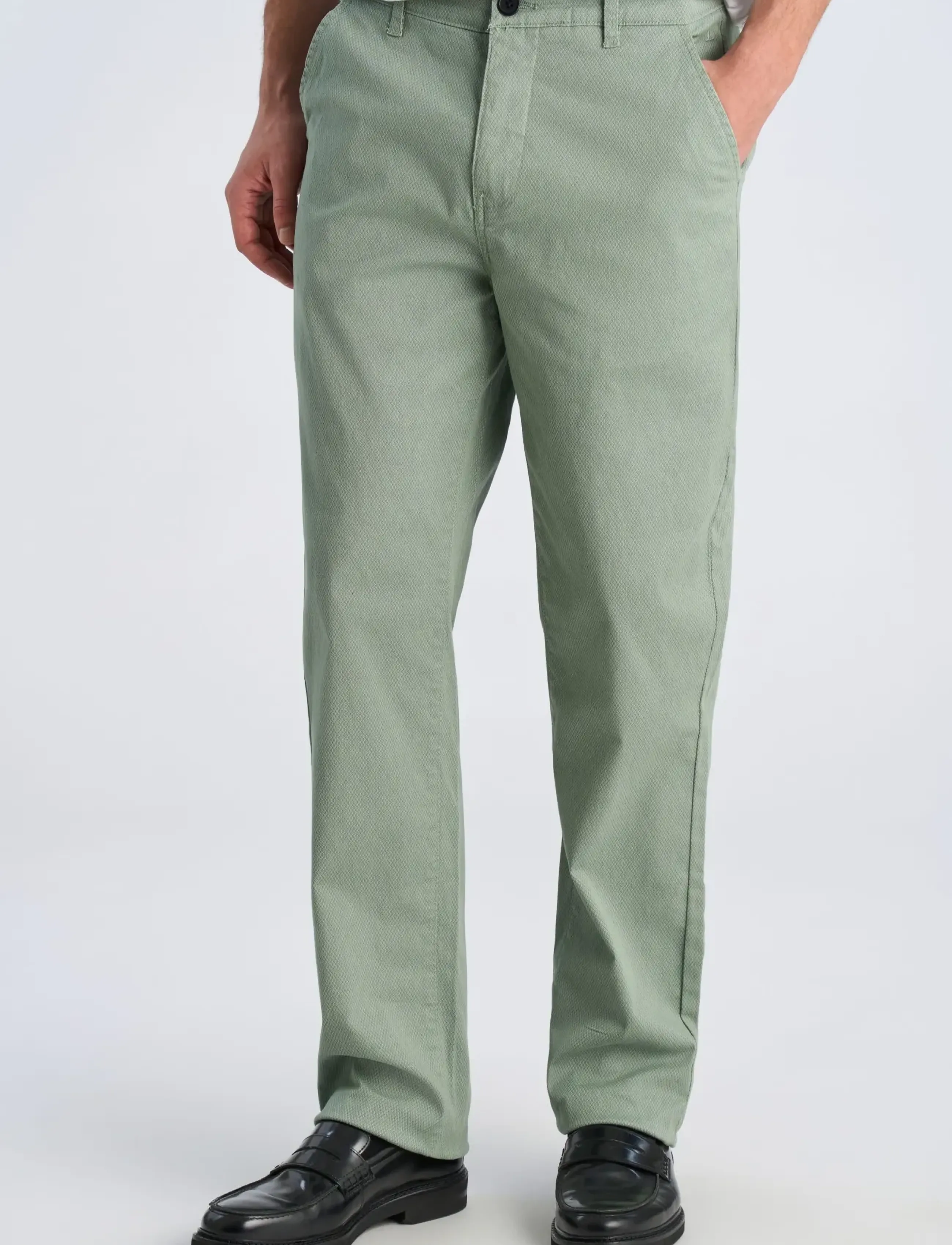 Lindbergh - AOP superflex chino pants - casual bukser - green - 3