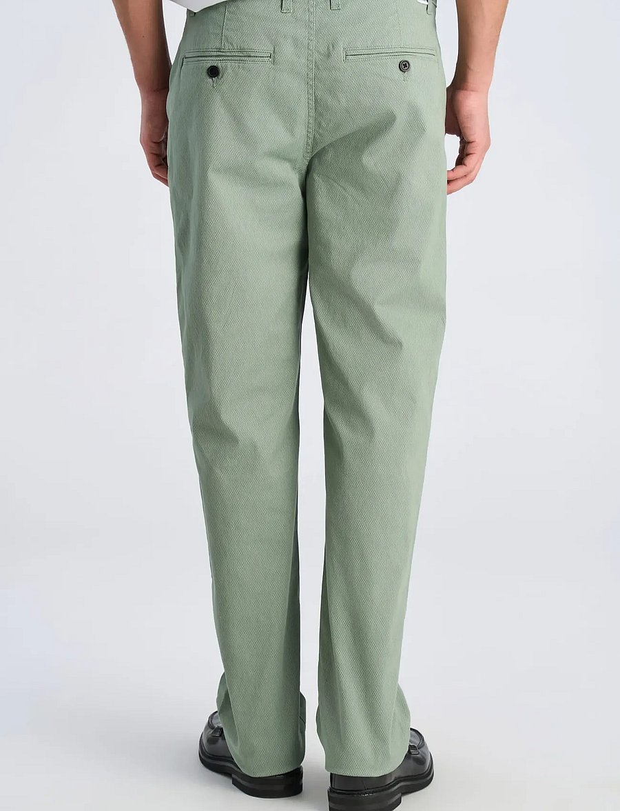 Lindbergh - AOP superflex chino pants - casual byxor - green - 4