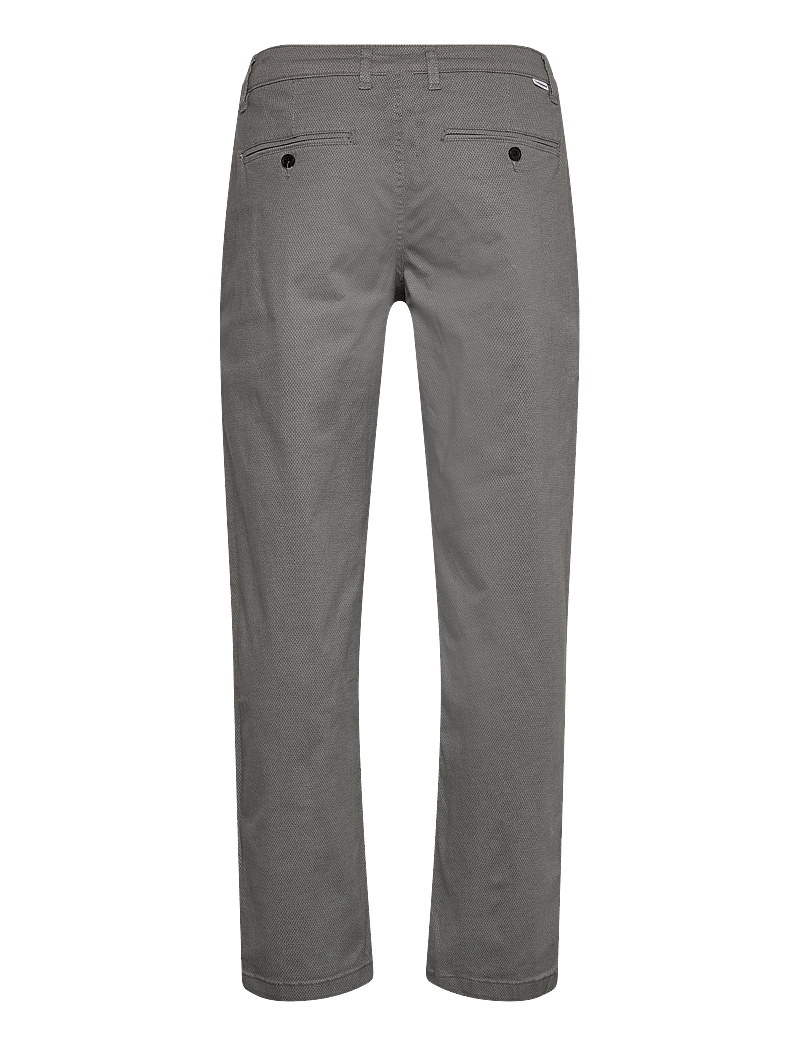 Lindbergh - AOP superflex chino pants - casual byxor - lt grey - 1