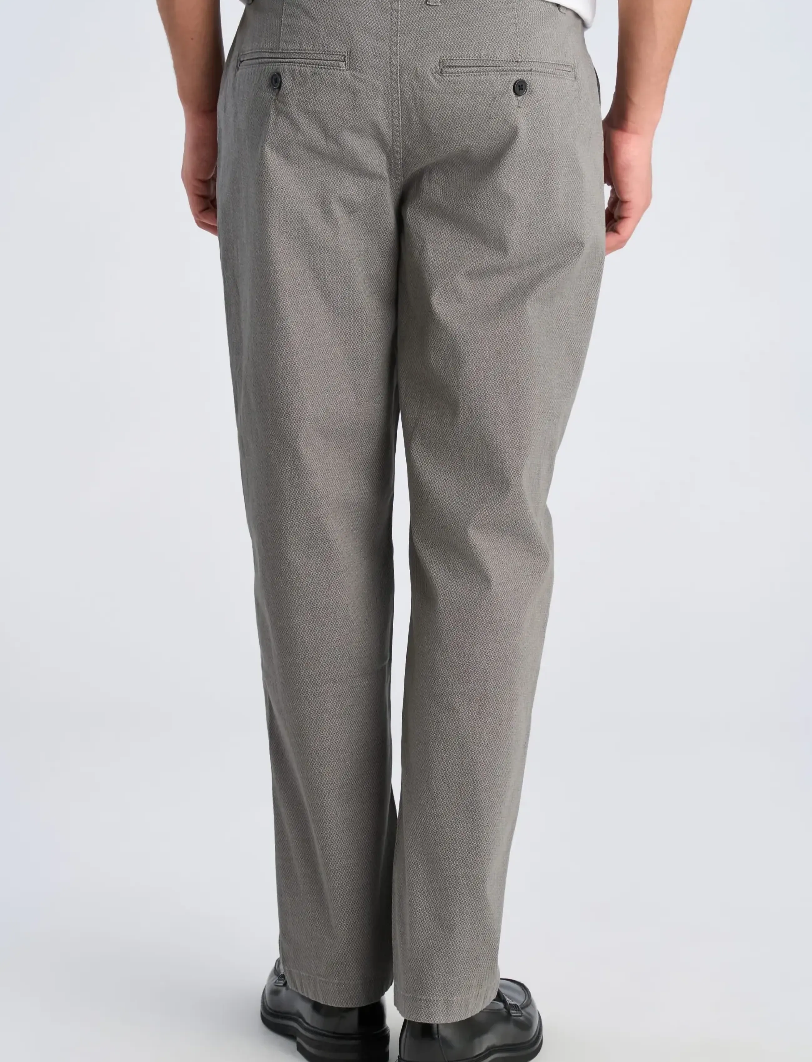 Lindbergh - AOP superflex chino pants - rennot housut - lt grey - 4