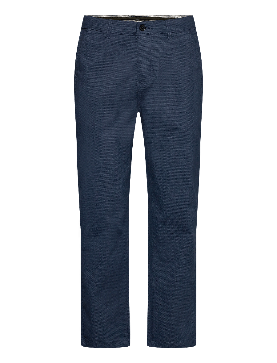 Lindbergh - AOP superflex chino pants - casual byxor - navy - 1