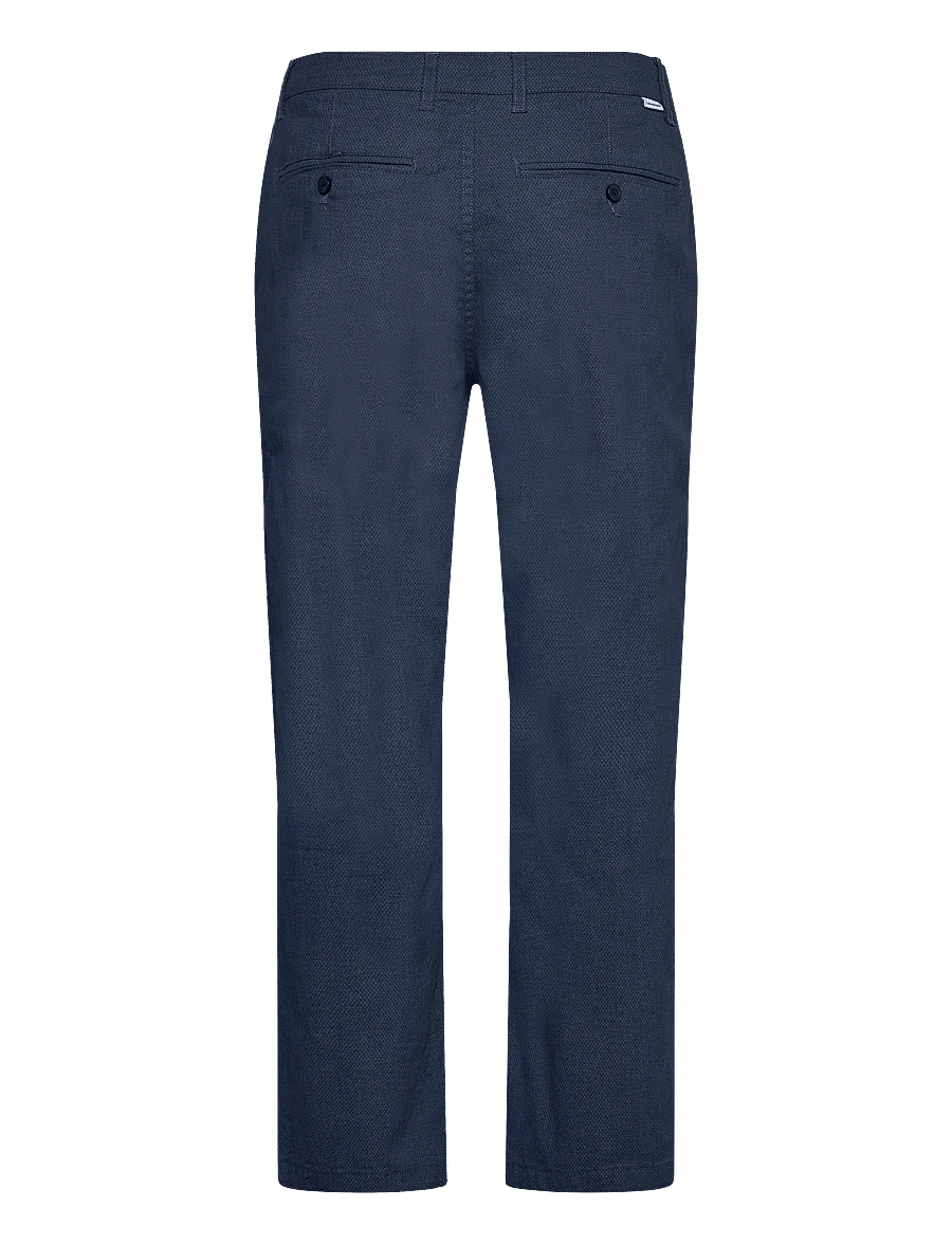Lindbergh - AOP superflex chino pants - casual byxor - navy - 2