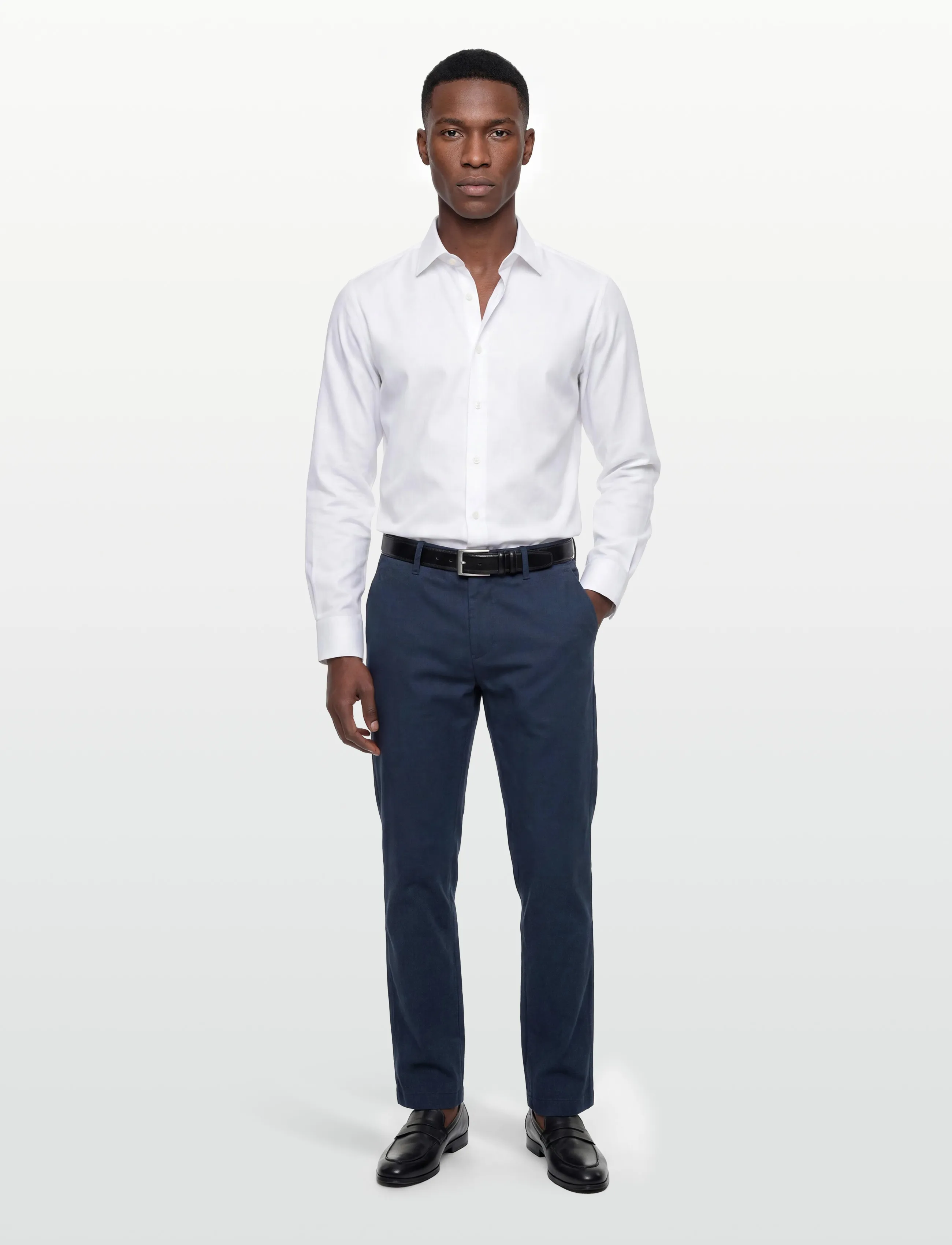 Lindbergh Aop Superflex Chino Pants, 32 x 32, Navy, Bukser > Afslappet, Herre
