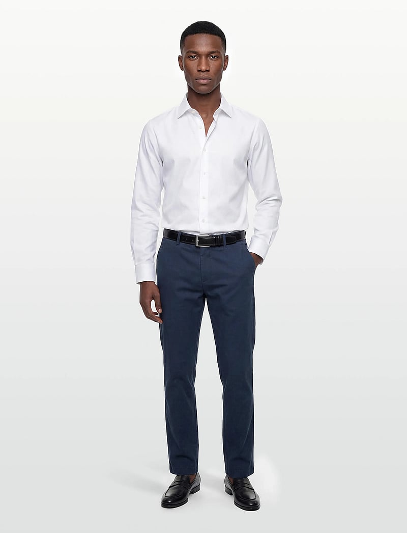 Lindbergh - AOP superflex chino pants - casual bukser - navy - 0