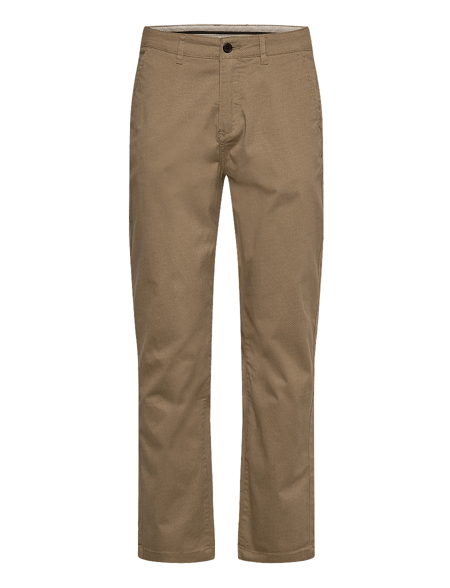 Lindbergh - AOP superflex chino pants - casual byxor - sand - 1
