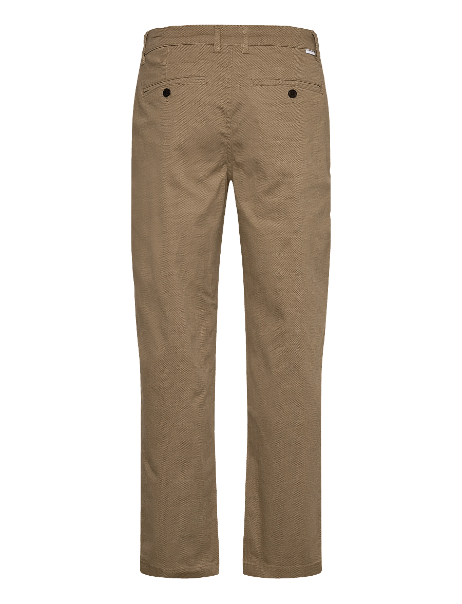 Lindbergh - AOP superflex chino pants - casual byxor - sand - 2