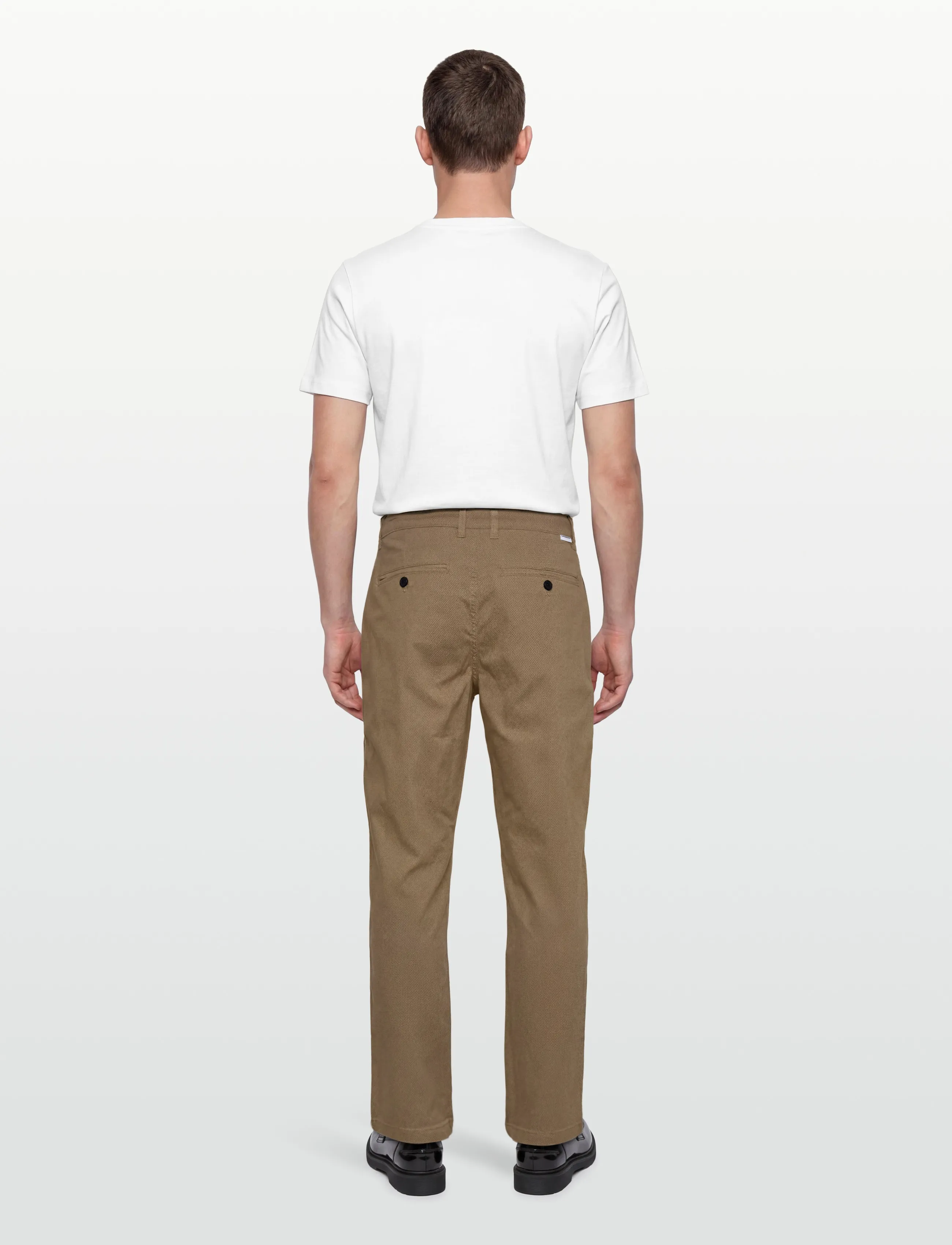 Lindbergh - AOP superflex chino pants - casual trousers - sand - 4