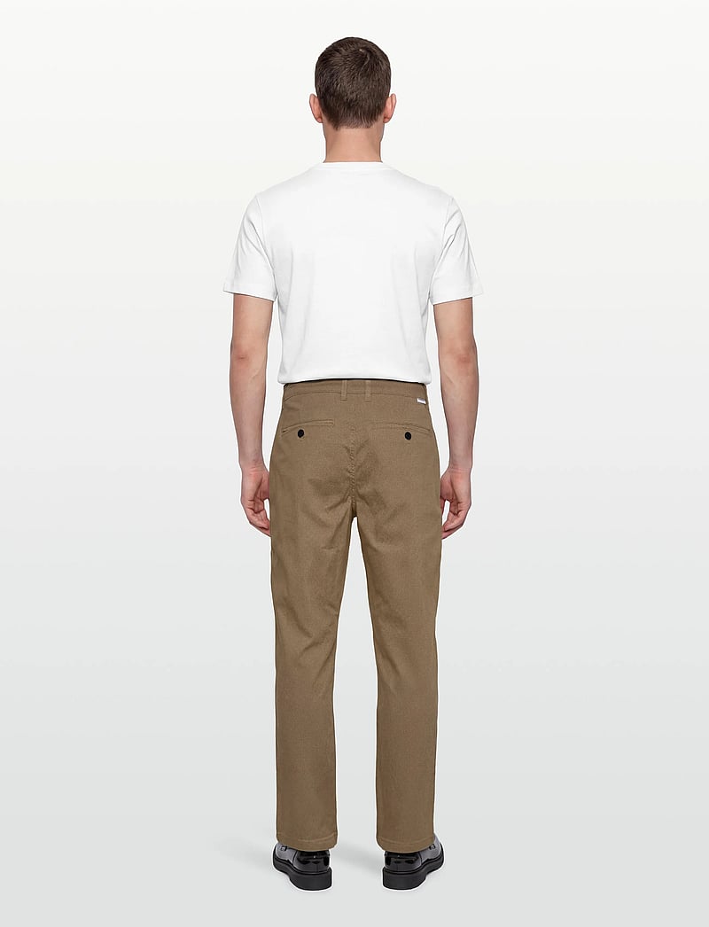 Lindbergh - AOP superflex chino pants - casual - sand - 4