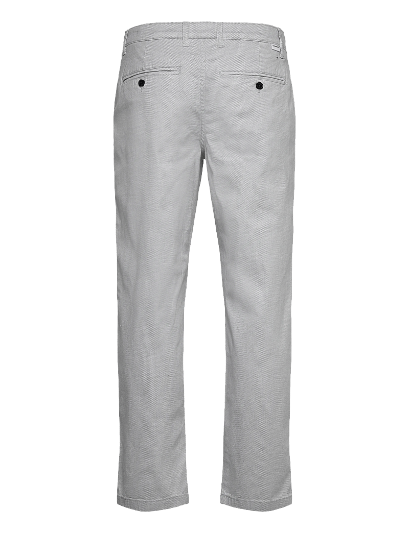 Lindbergh - AOP superflex chino pants - casual bukser - white - 2