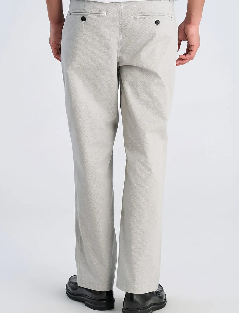 Lindbergh - AOP superflex chino pants - casual - white - 4