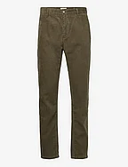 Corduroy cropped pants - ARMY