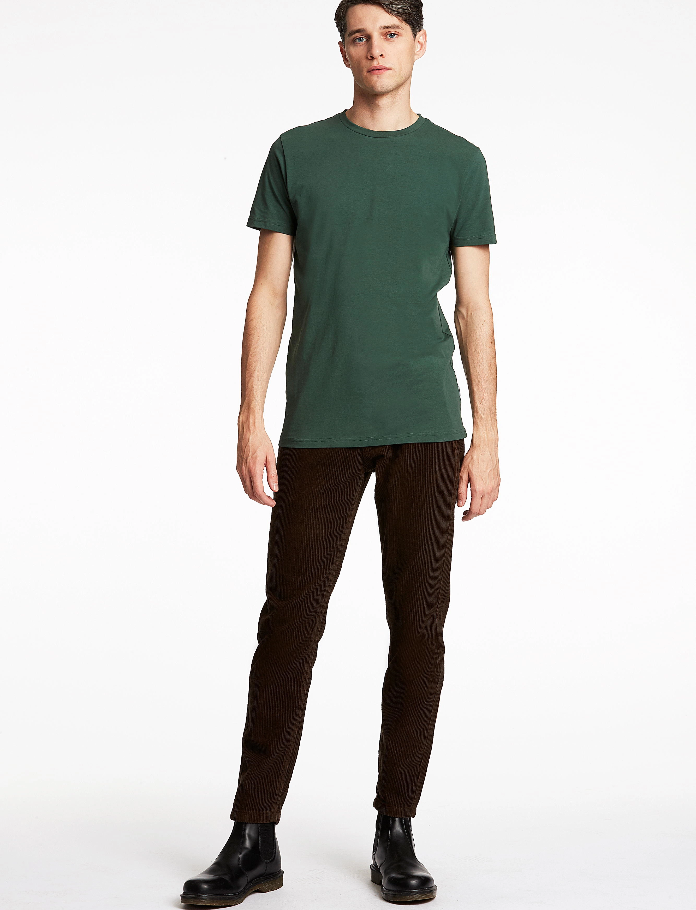 Lindbergh - Corduroy cropped pants - chinot - dk brown - 0