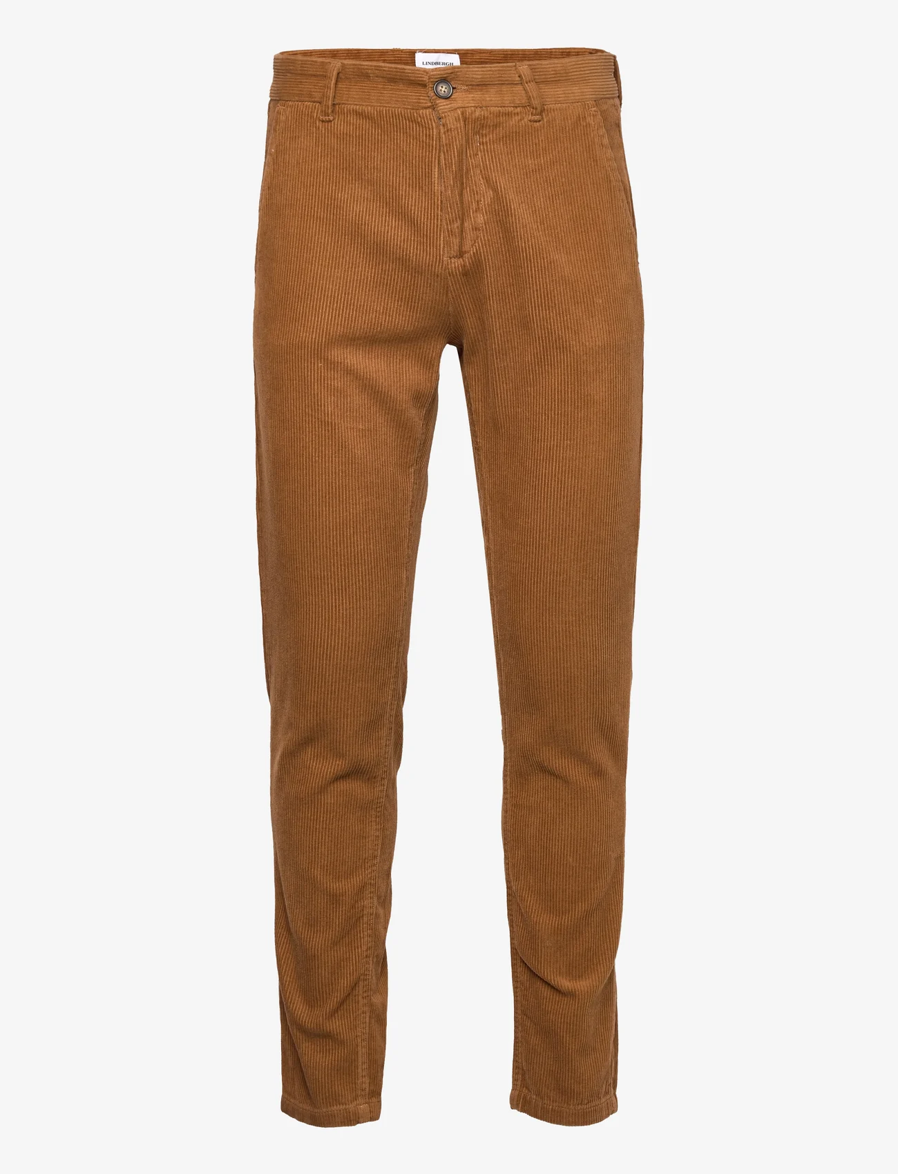Lindbergh - Corduroy cropped pants - chino stila bikses - mid brown - 0