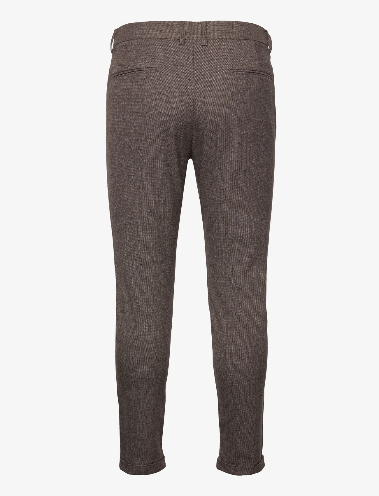 Lindbergh - Melange superflex pants - suit trousers - brown mel - 1