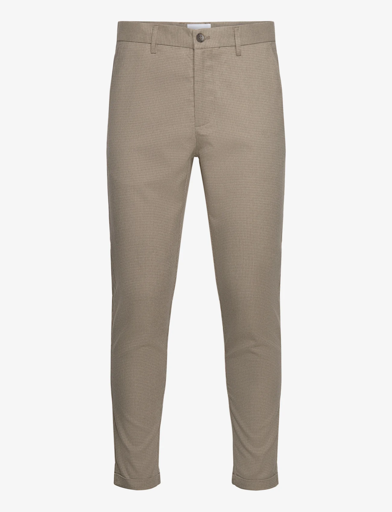Lindbergh - Melange superflex pants - kostymbyxor - sand mel - 0