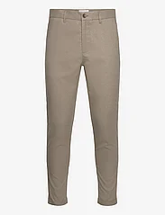 Lindbergh - Melange superflex pants - jakkesætsbukser - sand mel - 0