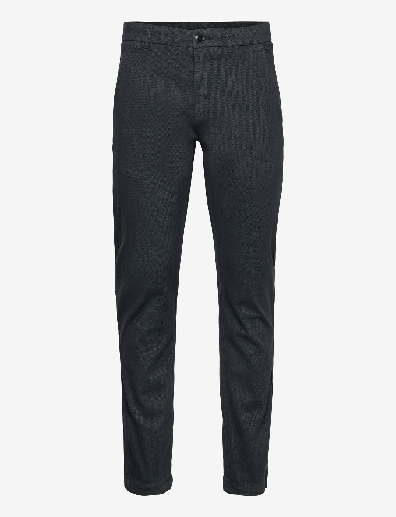 Lindbergh - Brushed chino pants - black mel - 0