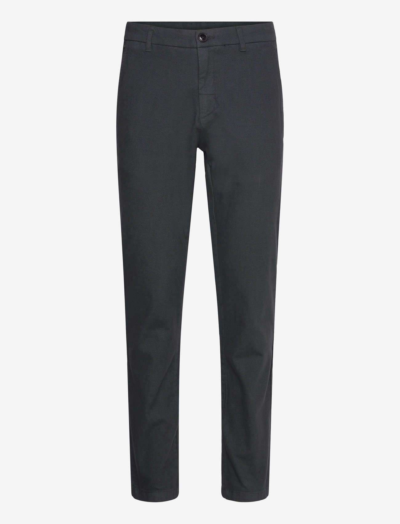 Lindbergh - Brushed chino pants - black mel - 0