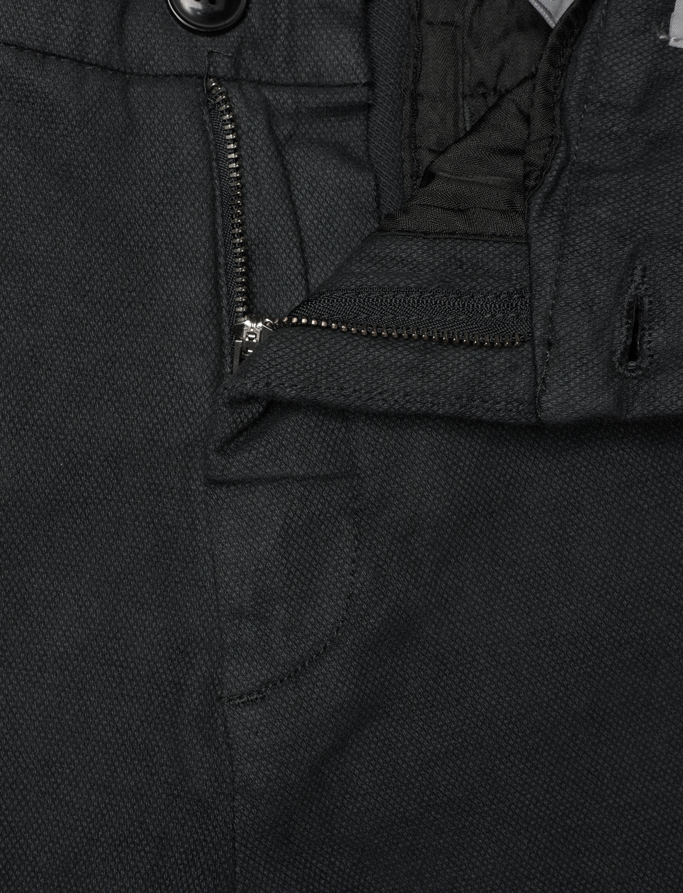 Lindbergh - Brushed chino pants - black mel - 3