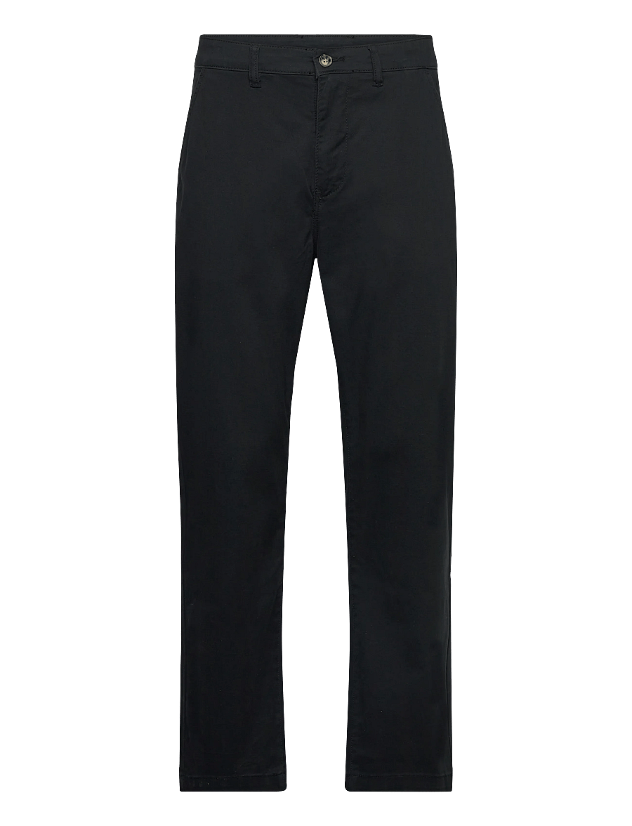 Lindbergh - Superflex chino pants - casual byxor - black - 1