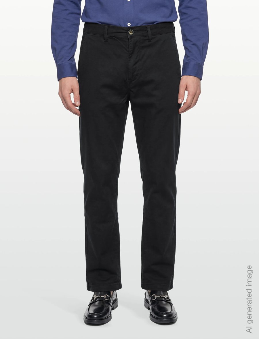 Lindbergh - Superflex chino pants - casual byxor - black - 3