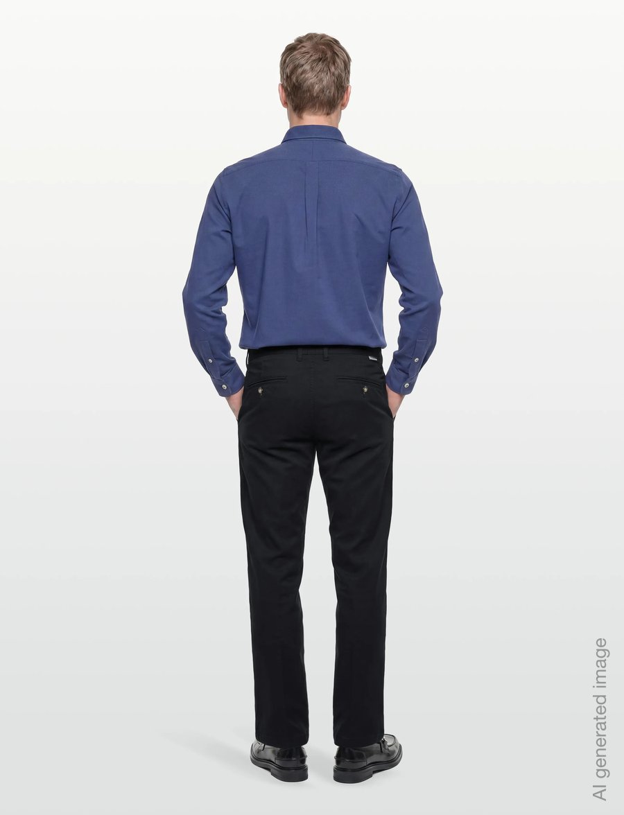 Lindbergh - Superflex chino pants - casual byxor - black - 4