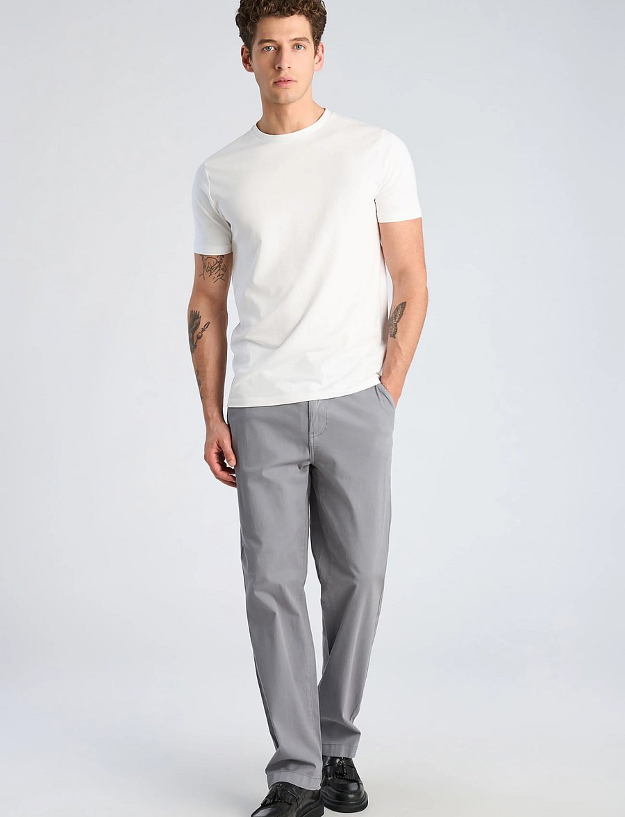 Lindbergh - Superflex chino pants - vabaajapüksid - blue grey - 0